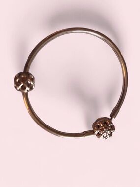 Rose gold snowflake bracelet